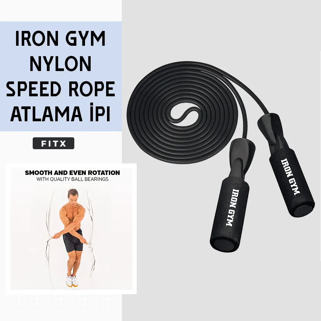 Iron gym 2025 nylon speed rope