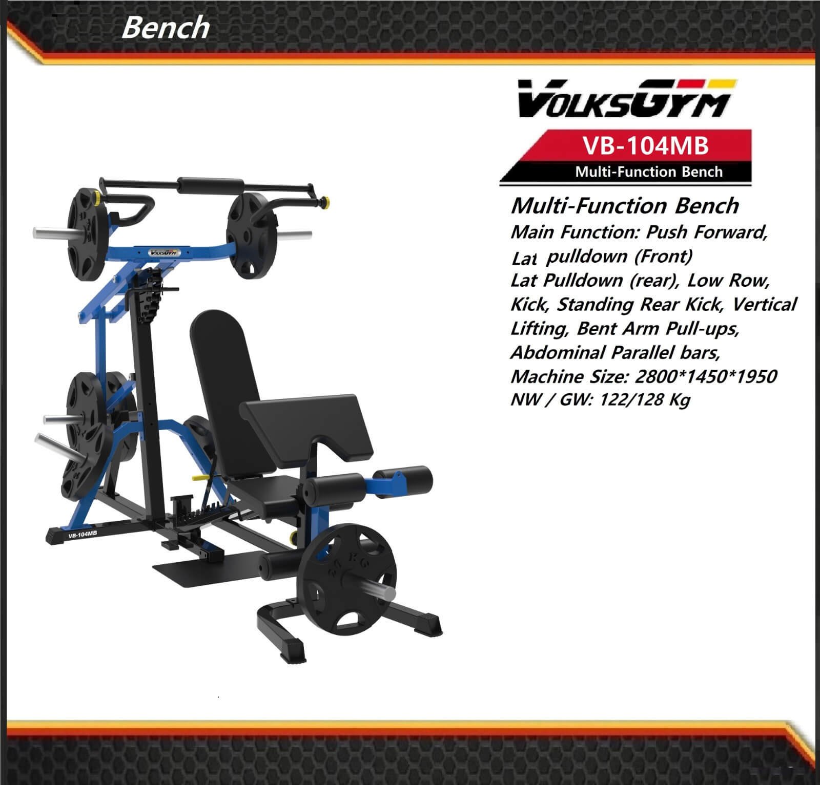 Volks Gym Multi-Function Bench VB-104MB Dəzgah - Fitx.az