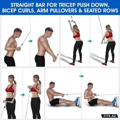 Chrome Straight Press Down Bar - Image 4