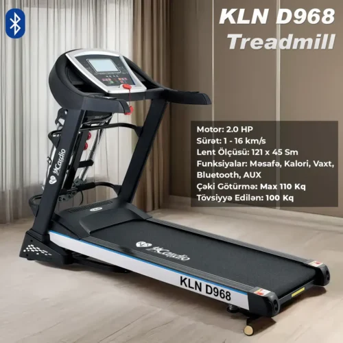 KLN D968 Treadmill Qaçış Trenajoru (Беговой)