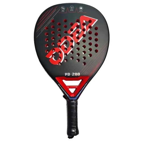 ODEA PD-200 Carbon Padel Tennis Racket Red - Image 2
