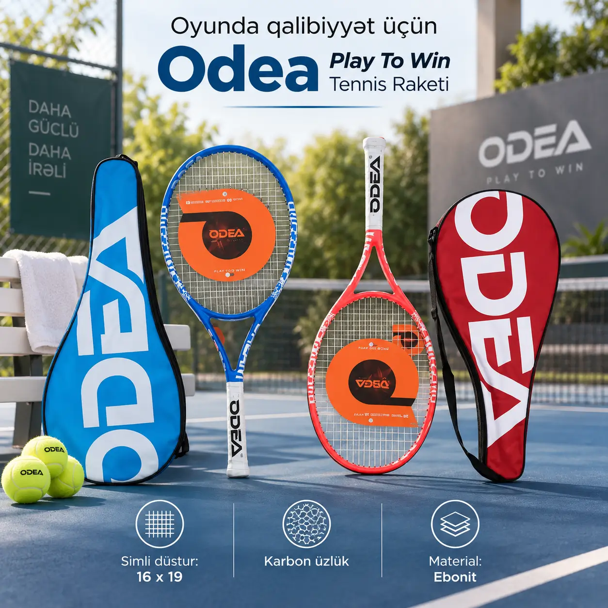 Odea Play To Win Tennis Raketi