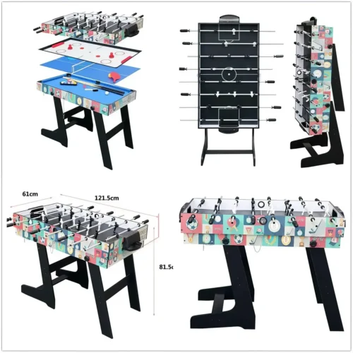 4 in 1 Multifunctional Table Folding Table Football Pool Table Hockey Table Tennis Masa Oyunu - Image 3