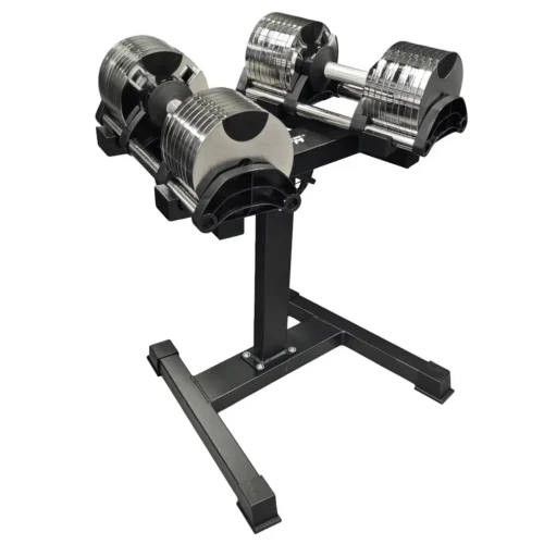 Adjustable Dumbbell 2-32 Kg Rack Set Qantel Dəsti - Image 3
