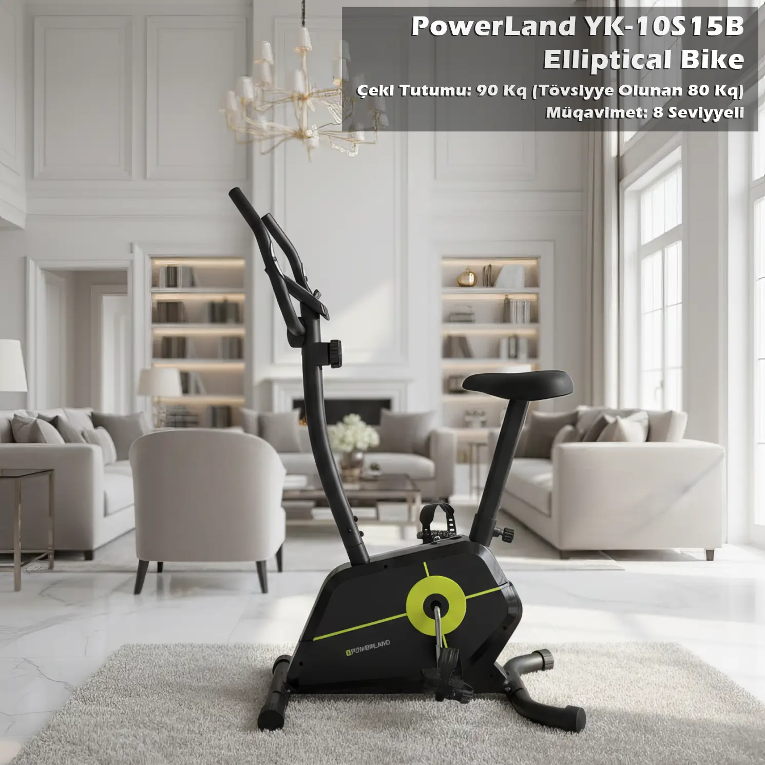 PowerLand YK-10S15B Elliptical Bike (Velotrenajor)