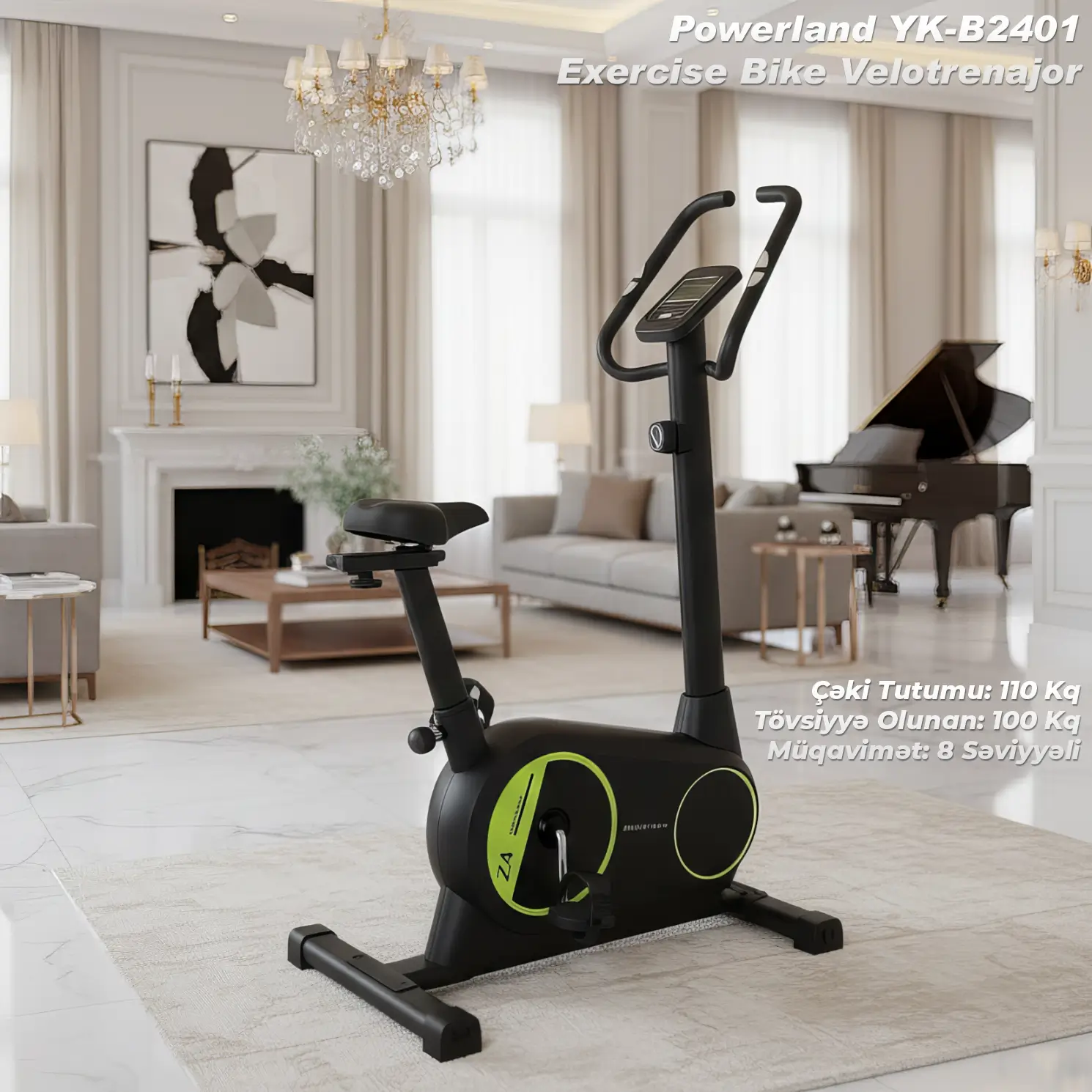 Powerland YK-B2401 Exercise Bike Velotrenajor