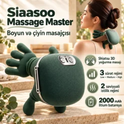 Siaasoo Massage Master for Shoulder Neck Massager Pillow Boyun masajçısı