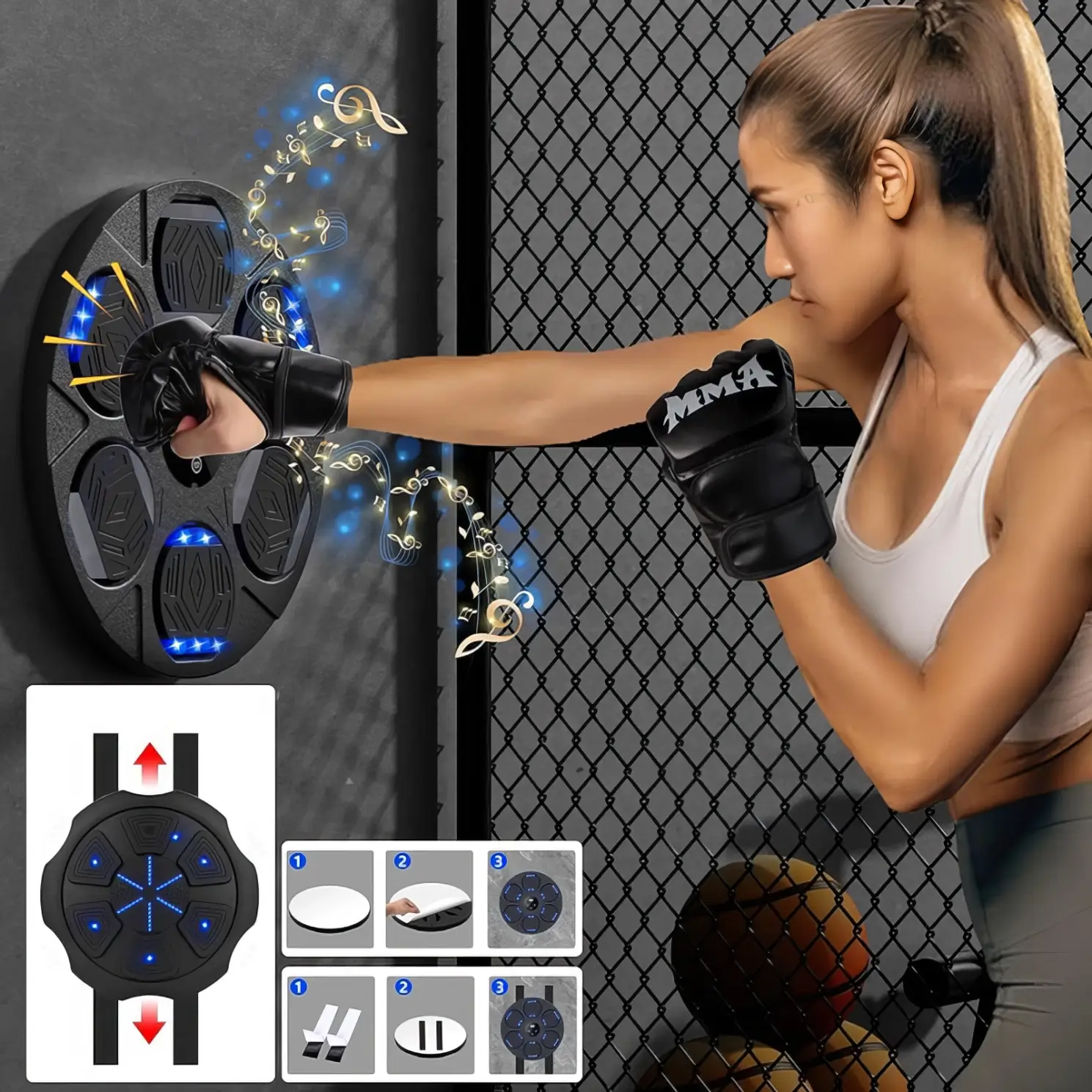 Music Boxing Machine Electronic Boxing Target 2
