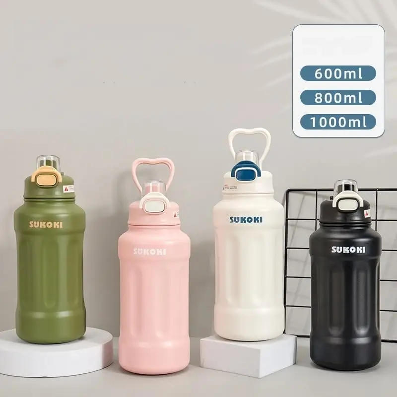 SUKOKI Sport Water Bottle Hiking Tumbler Metal Su Qabı 2 - Image 7