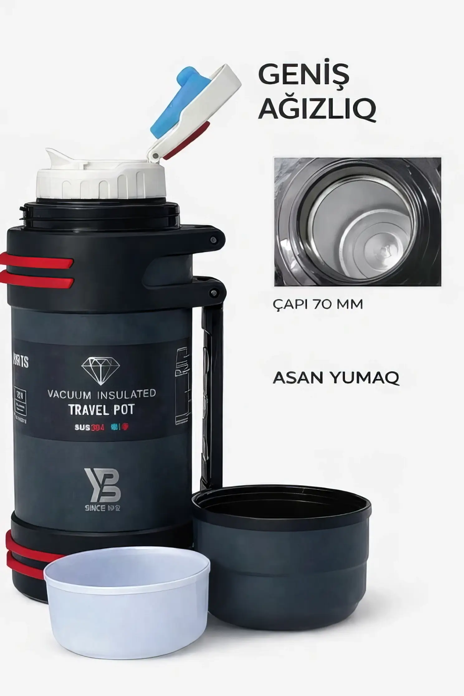 Vacuum İnsulated Travel Pot Termos - Image 8