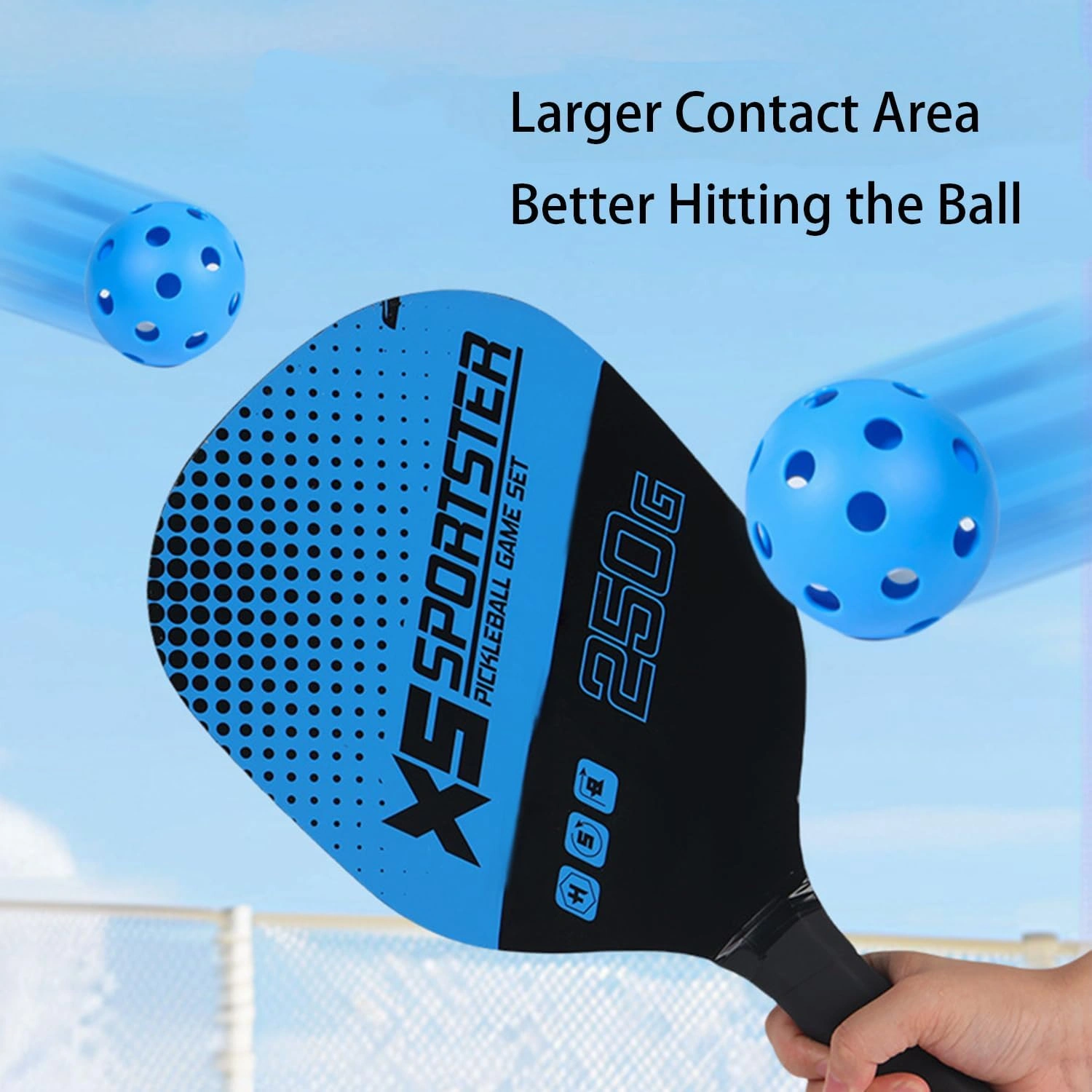 XS Sporter Pickleball Paddle Game Set Wooden - Image 5