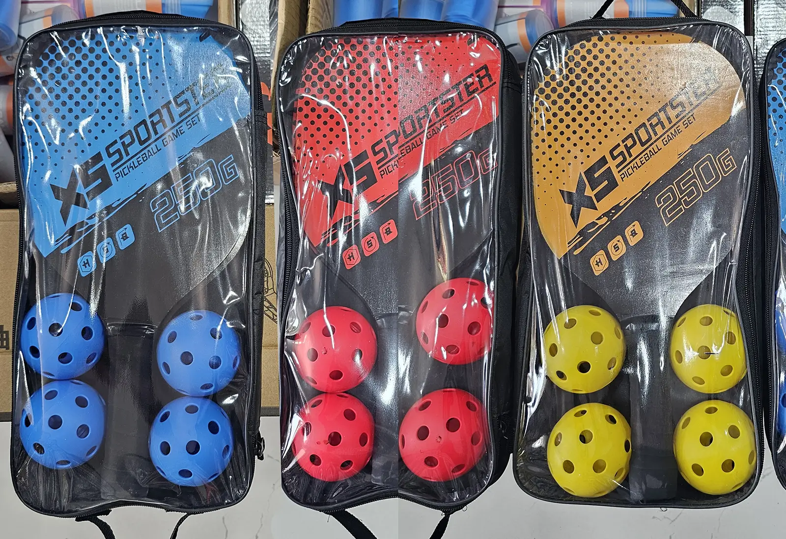 XS Sporter Pickleball Paddle Game Set Wooden - Image 2