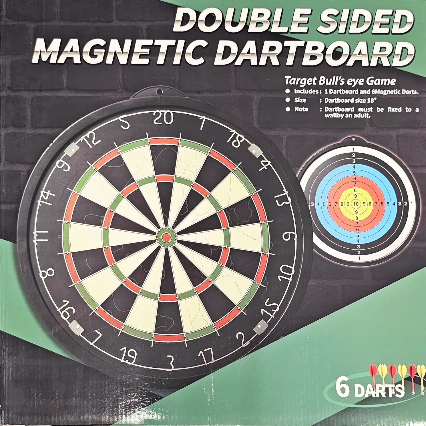 Double Sided Magnetic Dartboard Dart Lövhəsi