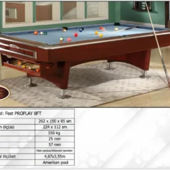 Fest Proplay 8FT Amerikan Bilyard Masası Billiard Pool (Бильярдный Стол)