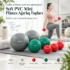 Soft PVC Iron Sand Filled Small Weight Ball Mini Pilates Ağırlıq Topları