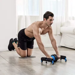 Abhsant Fitness Sit-up Aid - Multifunctional Abdominal Muscle Wheel Push-up Stand