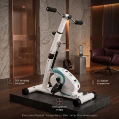 Electronic Physical Therapy Rehab Bike Trainer Exerciser Cycle Arm Leg Pedal Exerciser Bike Health Mini Velotrenajor
