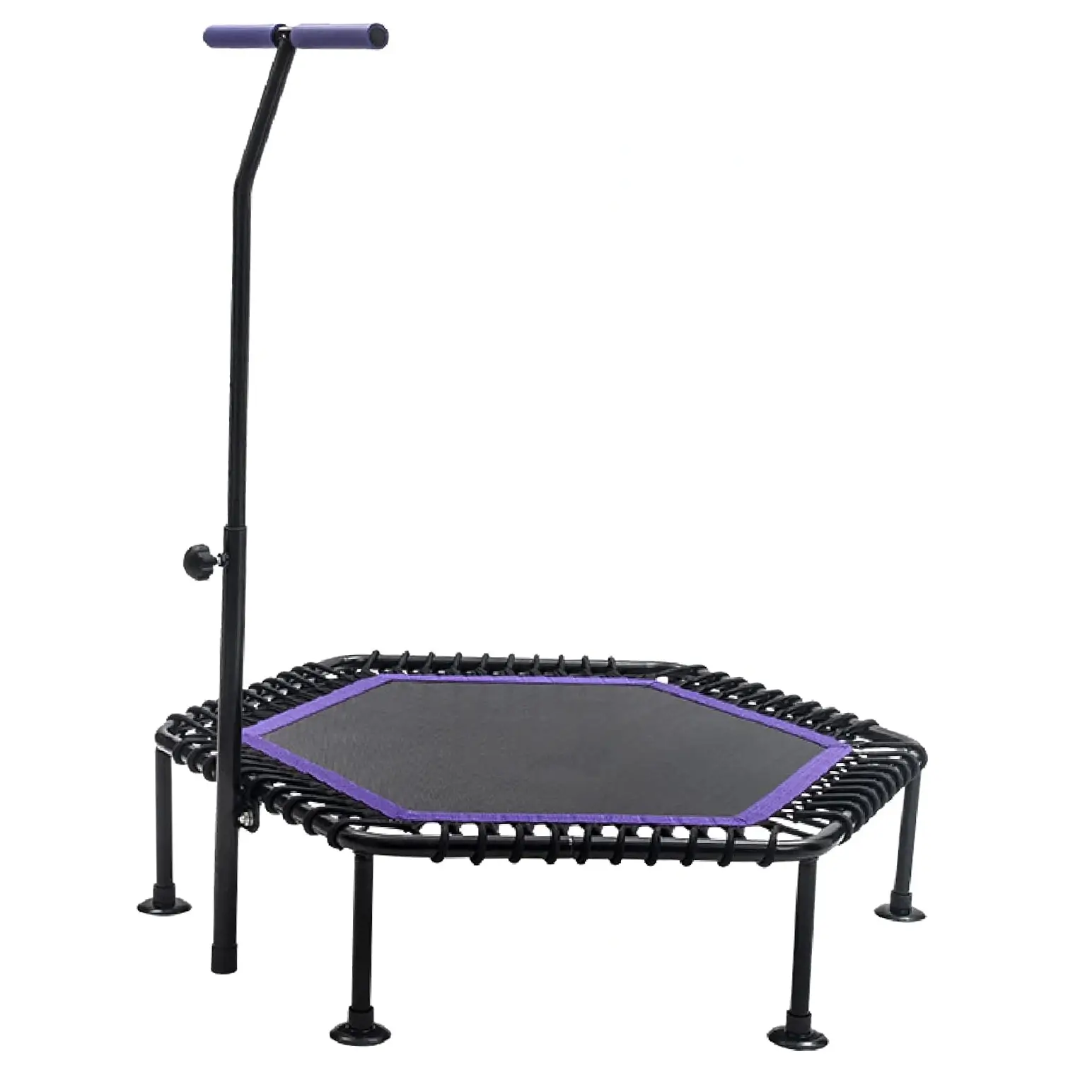 Fitness Trampoline with Adjustable Handle Exercise Bouncer