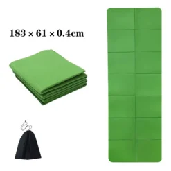 Foldable Green Yoga Mat Qatlanan Yoqa Xalçası