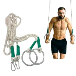 Gymnastic Rings Gimnastika Halqası Kəndir Espander