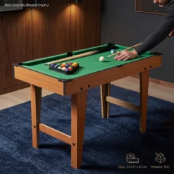Tabletop Pool Table Mini Stolüstü Bilyard Oyunu