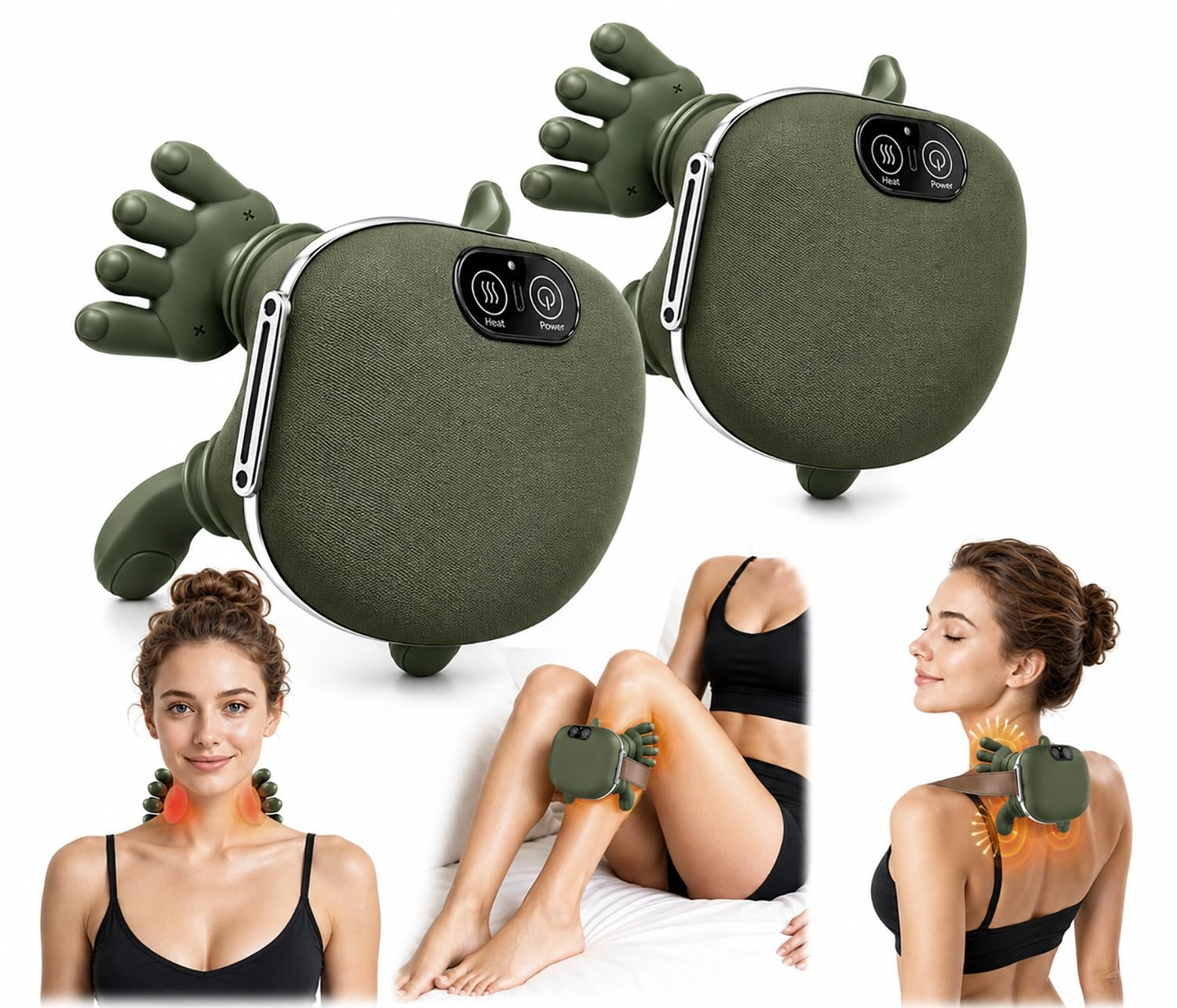 Turtle Shaped Neck & Shoulder Bionic Heated Massager Masaj Aləti