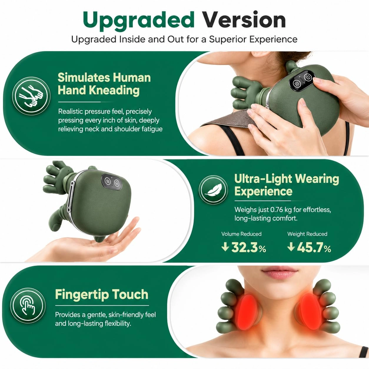 Turtle Shaped Neck & Shoulder Bionic Heated Massager Masaj Aləti - Image 8