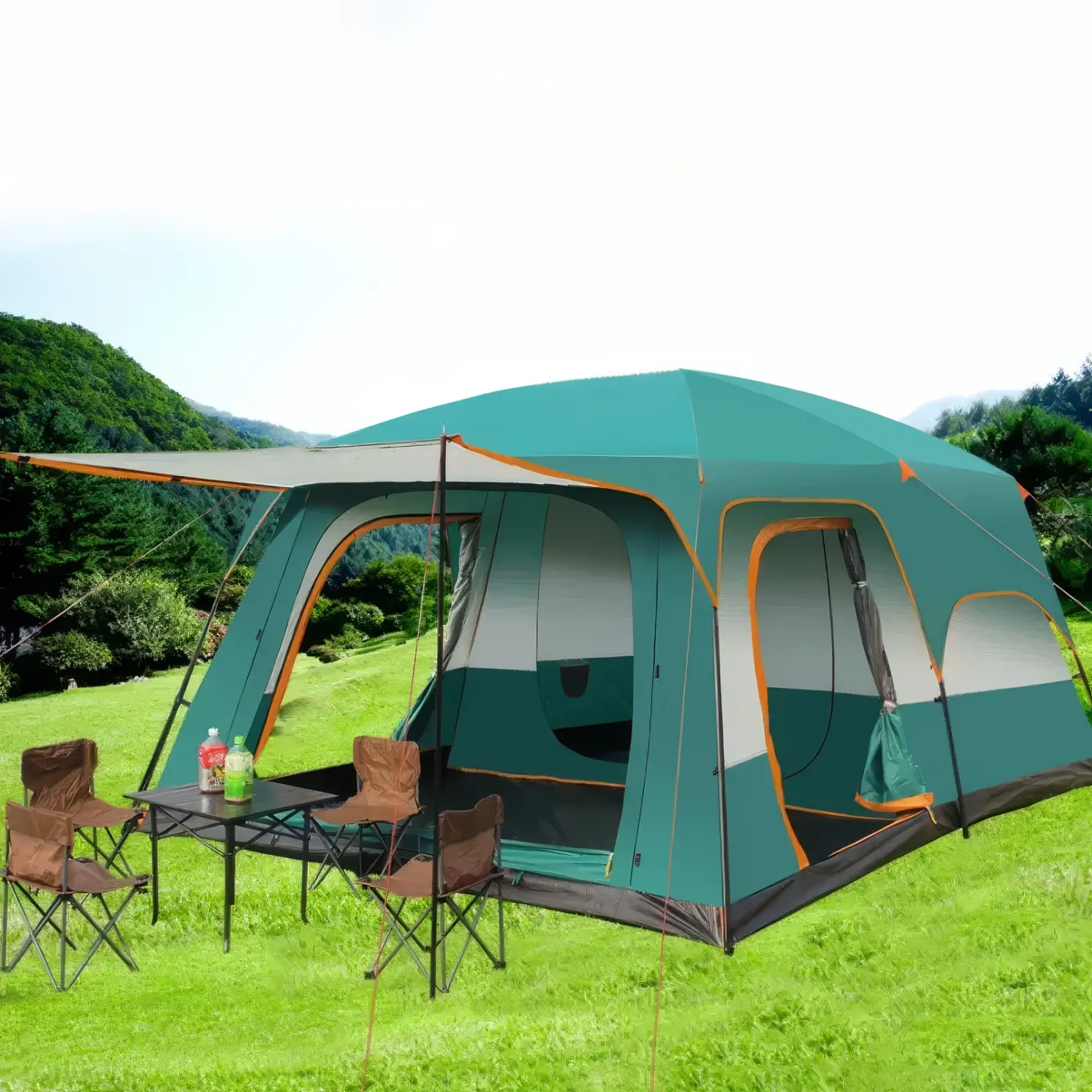 096 Large 8-12 Persons Multi-Functional Camping Tent (A-0024) 8-12 Nəfərlik Kamp Çadırı - Image 6