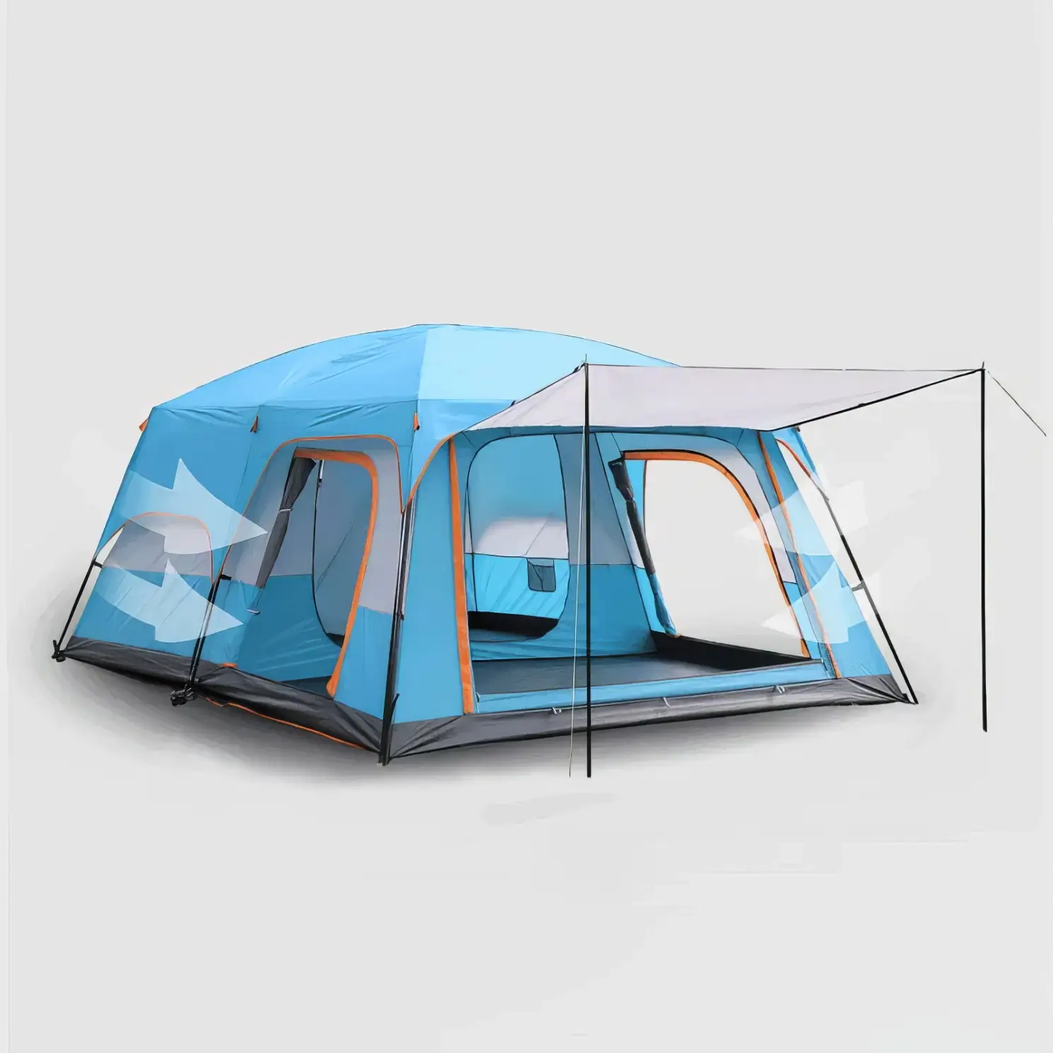 096 Large 8-12 Persons Multi-Functional Camping Tent (A-0024) 8-12 Nəfərlik Kamp Çadırı - Image 2