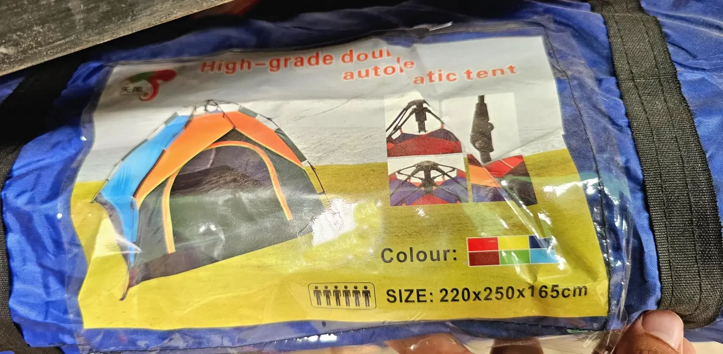 Colorfull Automatic 6 Person Tent 6 Nəfərlik Kamp Çadırı - Image 2