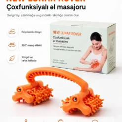 Hand-Push Body Massager Rolling Relieve Lunar Rover