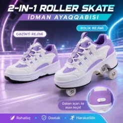 2 in 1 Inline Skate Rolikli Ayaqqabı