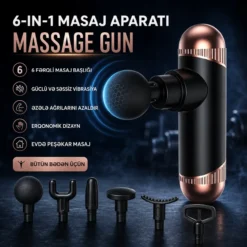 6-in-1 Professional Grade Fascia Gun Masaj Aparatı