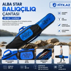 Alba Star Blue Fishing Bag 135 Sm Balıqçılıq Çantası