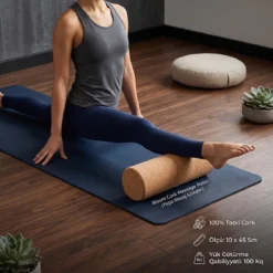 Bloom Cork Massage Roller (Yoga Masaj Silindiri)