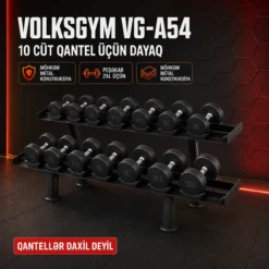 Dumbbell Rack VG-A54 10 Pars Qantel Üçün Dayaq Tutucu Lövhə Поставка