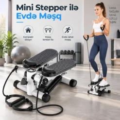 Exercise Stepper Mini Stepper with Bants
