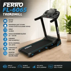 Ferro FL-6065 Treadmill Qaçış Trenajoru (Беговой) 2