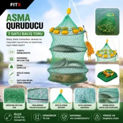 Fishing Net with Fishing Rope Basket İpli Balıqçılıq Səbəti İpli Balıqçılıq Səbəti