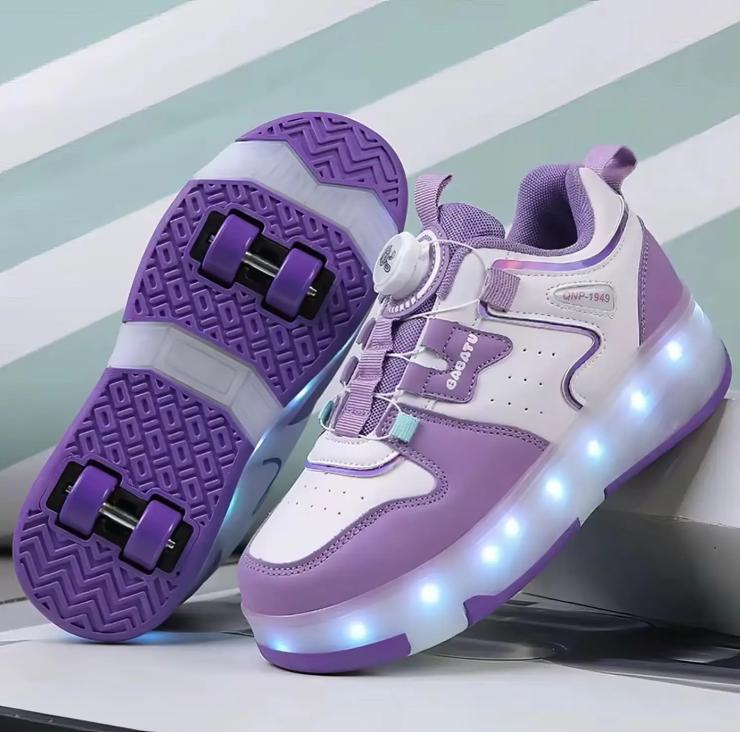 LED Lights Inline Skate LED İşıqlı Rolik Ayaqqabılar - Image 7