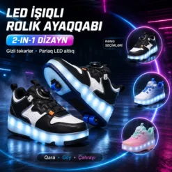 LED Lights Inline Skate LED İşıqlı Rolik Ayaqqabılar 2