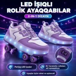 LED Lights Inline Skate LED İşıqlı Rolik Ayaqqabılar