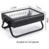 Portable Charcoal BBQ Grill with Handle 43 x 30 Sm - Image 5