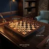 Şahmat Lövhəsi Wooden 30 Sm