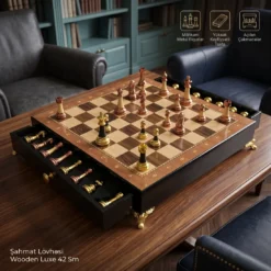 Şahmat Lövhəsi Wooden Luxe 42 Sm