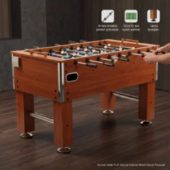 Soccer table Profi Soccer Deluxe Wood Decor Foosball Futbol Masası