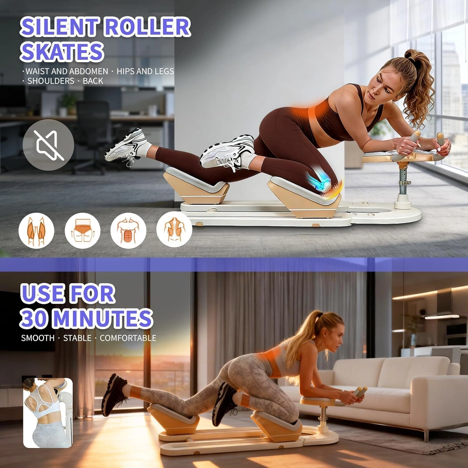 Spine Twist and Stretch Trainer Adjustable Exercise Equipment for Lower Back Pain
