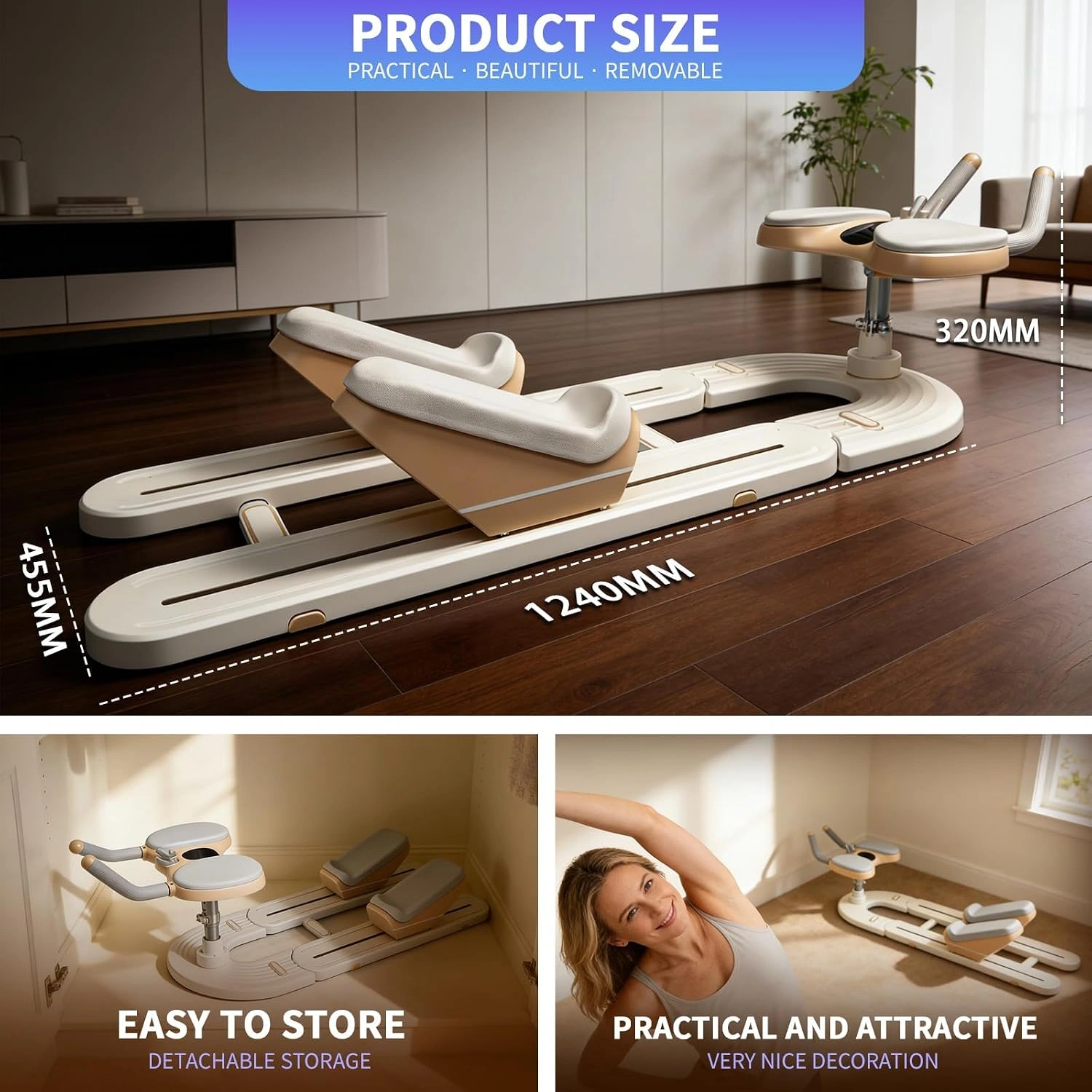 Spine Twist and Stretch Trainer Adjustable Exercise Equipment for Lower Back Pain - Image 3
