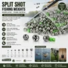 Split Shot Fishing Weights Ağırlıq Qruz