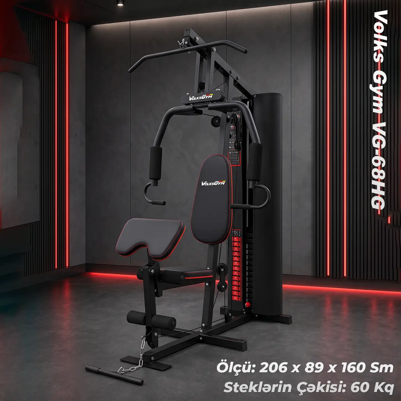 Volks Gym VG-68HG Çoxfunksiyalı Trenajor Multi Gym
